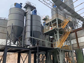 山東幹混砂漿生產線已基本安裝完畢