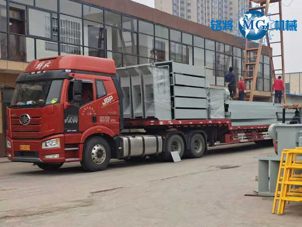 江（jiāng）蘇久諾提升輸送（sòng）設備裝車走起