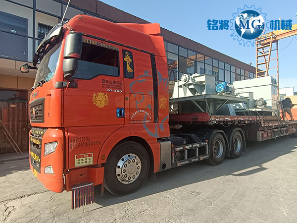 廣東佛（fó）山幹粉砂漿生產線發貨現場