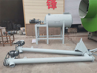 簡（jiǎn）易幹粉砂漿生產線發貨現場