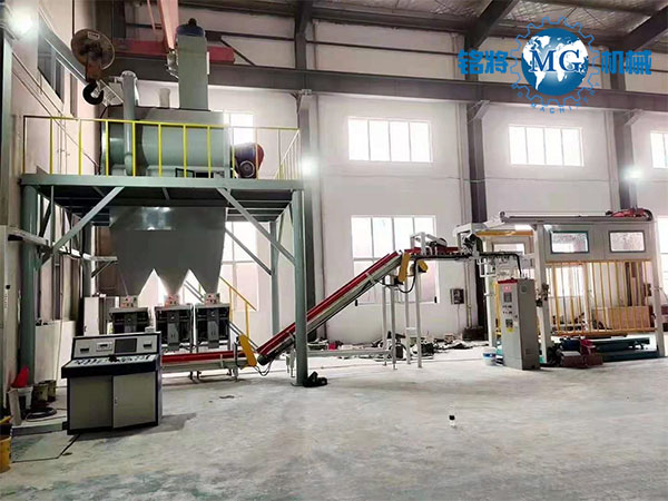 江蘇張家港輕質石膏砂漿自動化（huà）生產線安裝收尾！馬上準備試機啦！