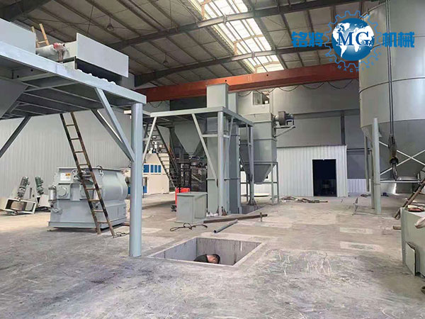 杭（háng）州蕭山砂漿幹混站項目安裝現場