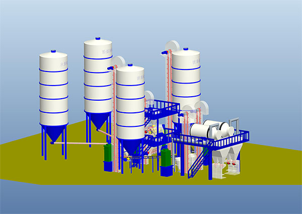 節能玻(bō)化微珠保溫砂漿生產線 節能(néng)玻化微珠保溫砂漿生產線
