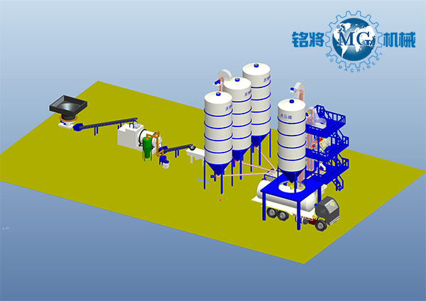 幹粉砂漿生產線 幹粉砂漿生產線