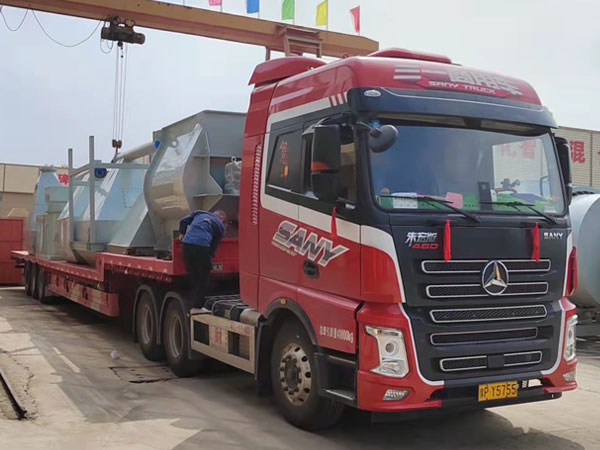 繼續發貨！幹（gàn）粉砂漿設備繼續發往南京鱷魚集（jí）團（tuán）