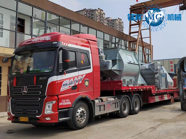 繼續發貨！幹（gàn）粉砂漿設備繼續發往南京鱷魚集團