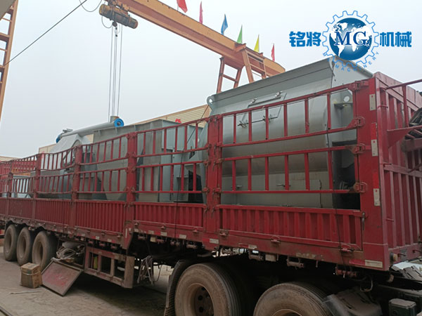 武漢幹粉砂漿生產線裝車現場