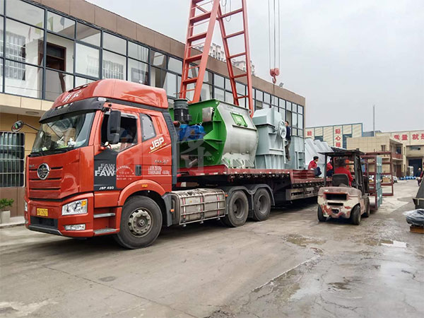 年產50萬噸全自動幹(gàn)粉砂漿生產線第十二車發往廣東 年產50萬噸全自動幹粉砂漿生產線第十二車發往廣東