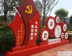 成華廣告展示社會主義宣傳牌